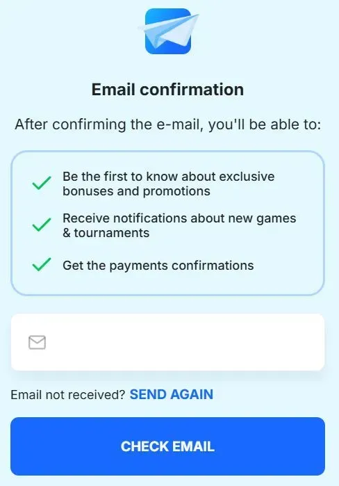 Ice Casino Email Confirmation