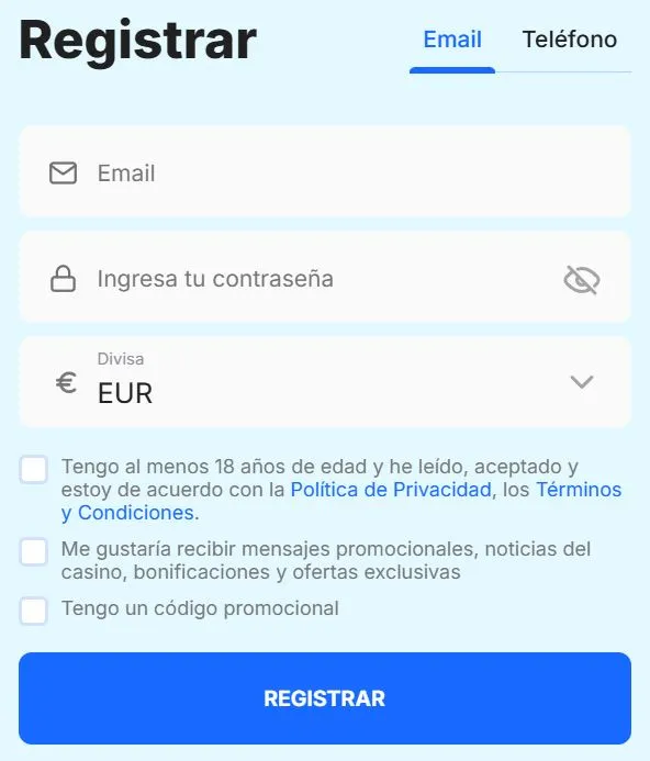 Ice Casino Inscripción