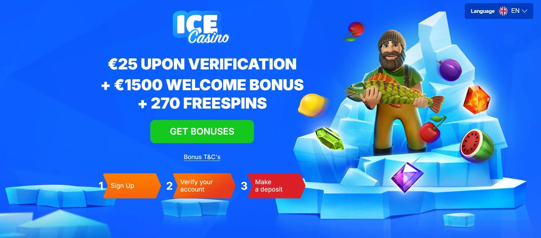 Ice Casino No Deposit Bonus