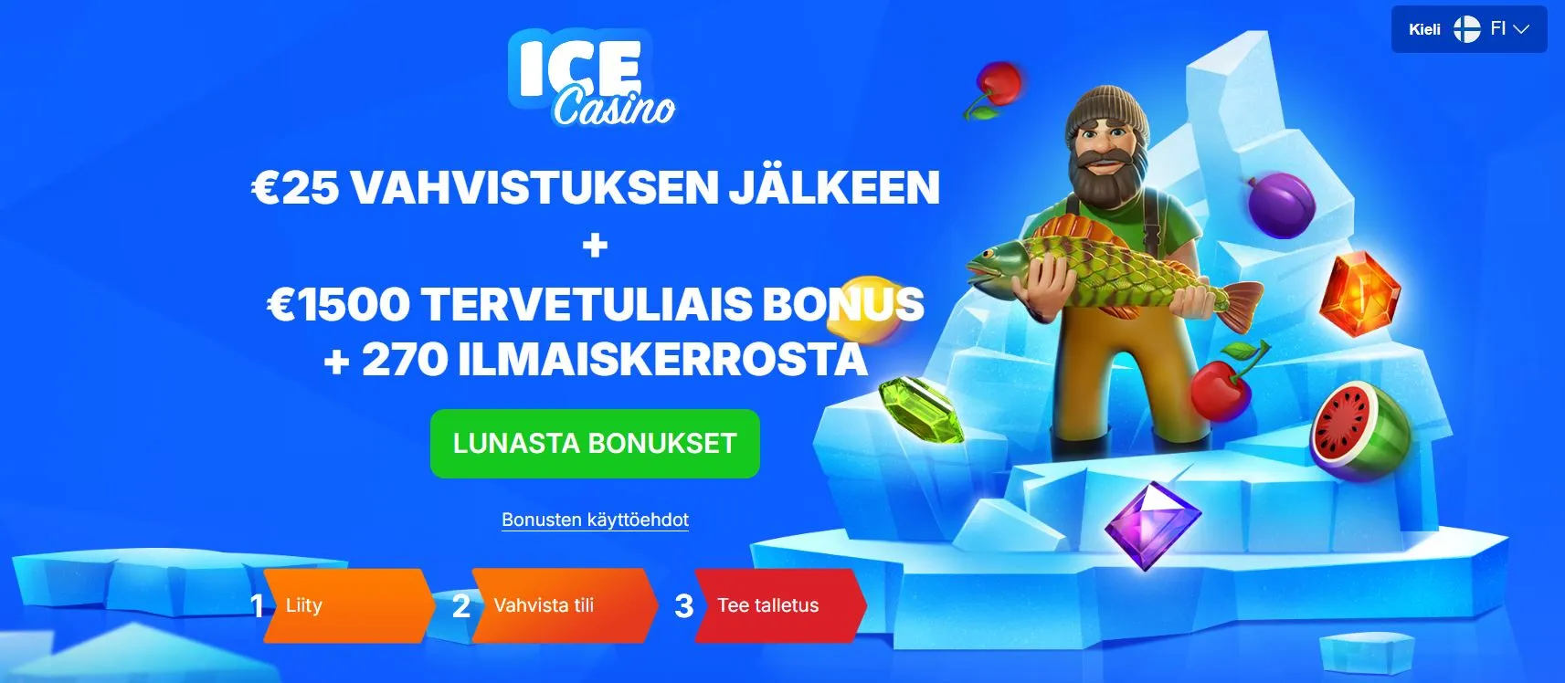Ice Casino No Deposit Bonus