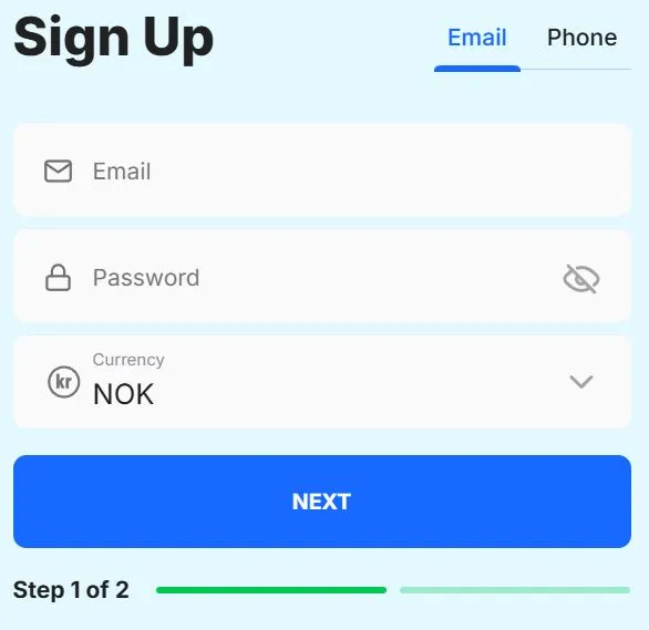 Ice Casino Registrering